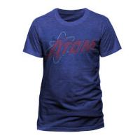 DC Comics Men\'s The Atom Ditressed Logo T-Shirt - Blue - L