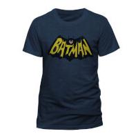 DC Comics Men\'s Batman 1966 Logo T-Shirt - Navy - S
