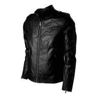 dc comics batman arkham knight logo faux leather jacket medium black o ...