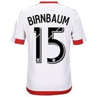 DC United Away Shirt 2017-18 - Kids with Birnbaum 15 printing, Red/White