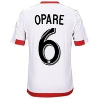 DC United Away Shirt 2017-18 - Kids with Opare 6 printing, Red/White