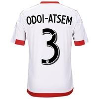 DC United Away Shirt 2017-18 - Kids with Odoi-Atsem 3 printing, Red/White