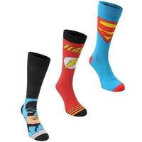 dc comics 3 pack crew sock mens