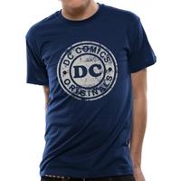 dc originals vintage logo mens xx large t shirt navy