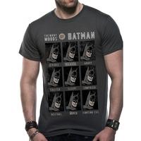DC Originals - Moods Of Batman Unisex Medium T-Shirt - Grey