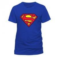 DC COMICS Superman Logo T-Shirt, Unisex, Extra Large, Blue