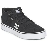 DC Shoes LYNX VULC MID B SHOE BKW boys\'s Children\'s Shoes (High-top Trainers) in black