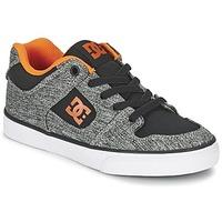DC Shoes PURE ELASTIC TX B SHOE BGY boys\'s Children\'s Skate Shoes in grey