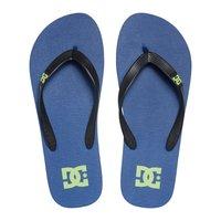 DC Spray Flip Flops - Blue / Blue / Yellow