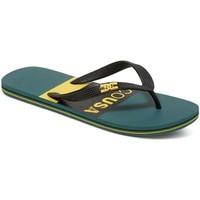 dc shoes spray graffik chanclas mens flip flops sandals shoes in green