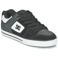 DC Shoes PURE SE M SHOE BKW men\'s Skate Shoes (Trainers) in black