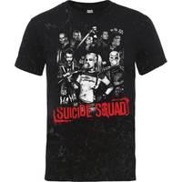Dc Comics Men\'s T-shirt Suicide Squad Harley\'s Gang Black Small