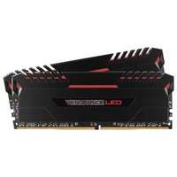 Ddr4 2666mhz 16gb Dimm Vengeance Black - Red Led