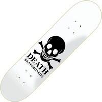 death og skull white 85inch skateboard deck