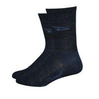 defeet wooleater hi top sock charcoal