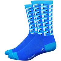 Defeet Aireator 6 inch Framework Sock Blue