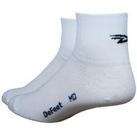 defeet aireator d logo socks white