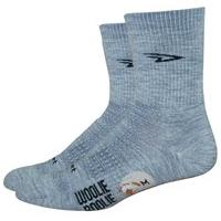 defeet woolie boolie socks heather grey