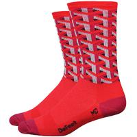 defeet aireator 6 inch framework sock red