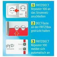 DECT repeater AVM FRITZ!DECT Repeater 100 built-in socket