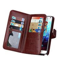 DE JI Wallet PU Leather Case For Samsung Galaxy Note 5/Note 4 With 9 Card Slot