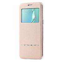 DEJI View Smart Touch Metal Answer Calls PU Leather Case For Samsung Galaxy S7 Edge/S7/S6 Edge /S6 Edge/S6/S5/S4/S3