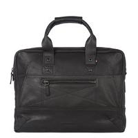 decoded laptop bags leather briefcase 15 inch black