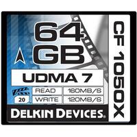 Delkin 64GB 1050X UDMA 7 Cinema Compact Flash