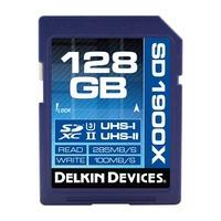 delkin 128gb 1900x ush ii sdxc memory card