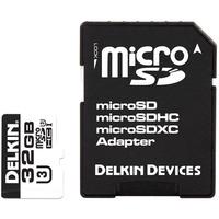 delkin 32gb microsdhc uhs 1 660x memory card with adapter