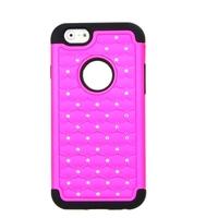 detachable dual layer silicone pc protective case cover bling crystal  ...