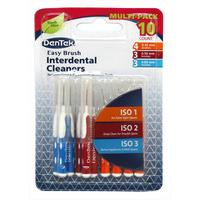 Dentek Easy Brush Interdental Cleaners Multi-pack - 10 Brushes.