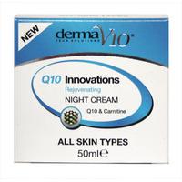 Derma V10 innovations Q10 rejuvenating night cream 50ml