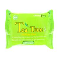 DermaV10 Tea Tree Cleansing Wipes 25 Pack