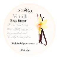 dermav10 body butter vanilla 220ml