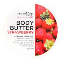 dermav10 body butter strawberry 220ml