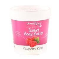 dermav10 body butter sorbet raspberry ripple 200ml