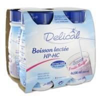 Delical Milk Drink Hp-Hc Red Fruit 4x200ml 1 item