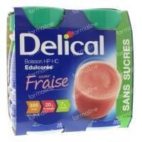 Delical Milkdrink hp-hc Strawberry Without Sugar 800 ml