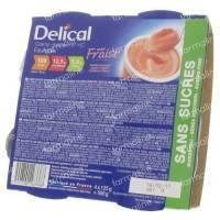 delical crem dessert hp hc strawberry without sugar 500 g