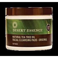 Desert Essence Natural Cleansing Pads with Tea Tree Oil, 50