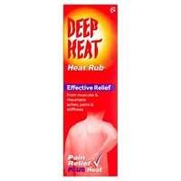 deep heat effective pain relief heat rub 100g