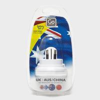 Design Go UK-Australia Plug Adaptor, White