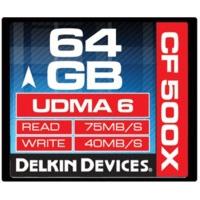 Delkin Compact Flash 64GB 500x (DDCF500-64G)