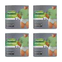 Depend Underwear Male Large /Extra Large 9\'s Multipack x4