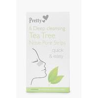 Deep Cleansing Tea Tree Nose Pore Strips - clear