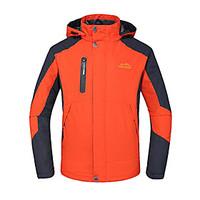 Deshengren Winter Men\'s Three-in-one Windproof Breathable Ski Jacket