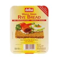 Delba Whole Grain Rye Bread 250 g (1 x 250g)