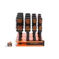 denman salon head hugger hot curling curl styling hair brush set stand ...