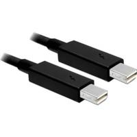 DeLock Cable Thunderbolt male / male 0, 5 m black (83154)